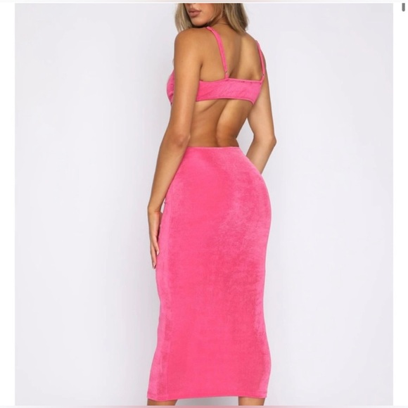 NWT White Fox Always Extra Maxi Dress in Hot Pink - Picture 2 of 8